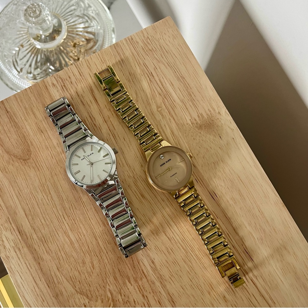 Anne Klein Watched (Set of 2) (silver and gold)